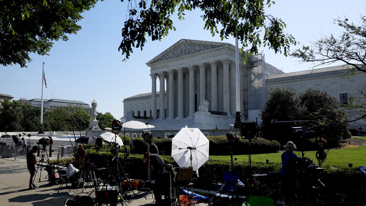 Journalists staked out outside Supreme Court