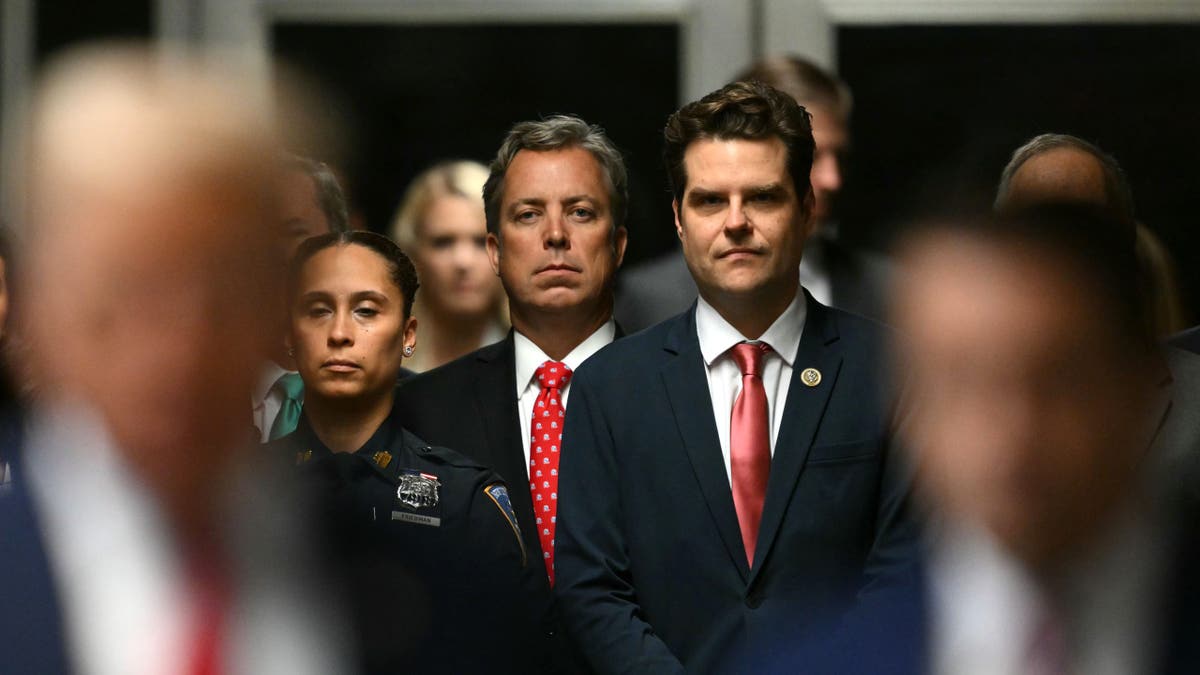 Gaetz at Manhattan courthouse for Trump hush-money trial