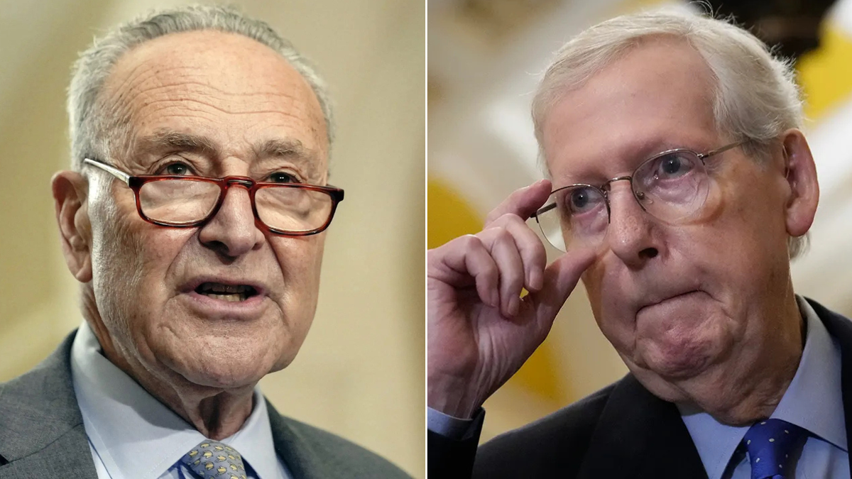 Senate Majority Leader Chuck Schumer, D-N.Y., left, and Senate Minority Leader Mitch McConnell, R-Ky.