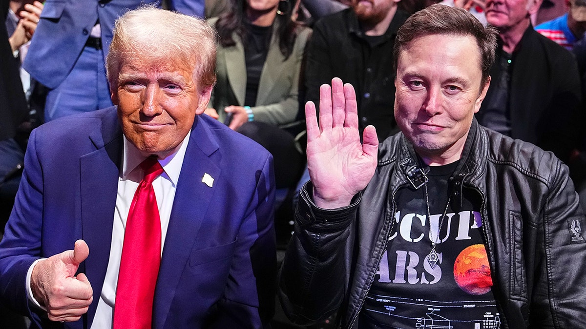 President-elect Donald Trump with Elon Musk