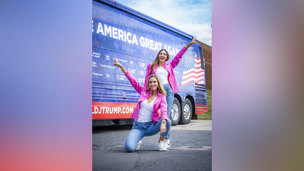 Erin Elmore and Lara Trump