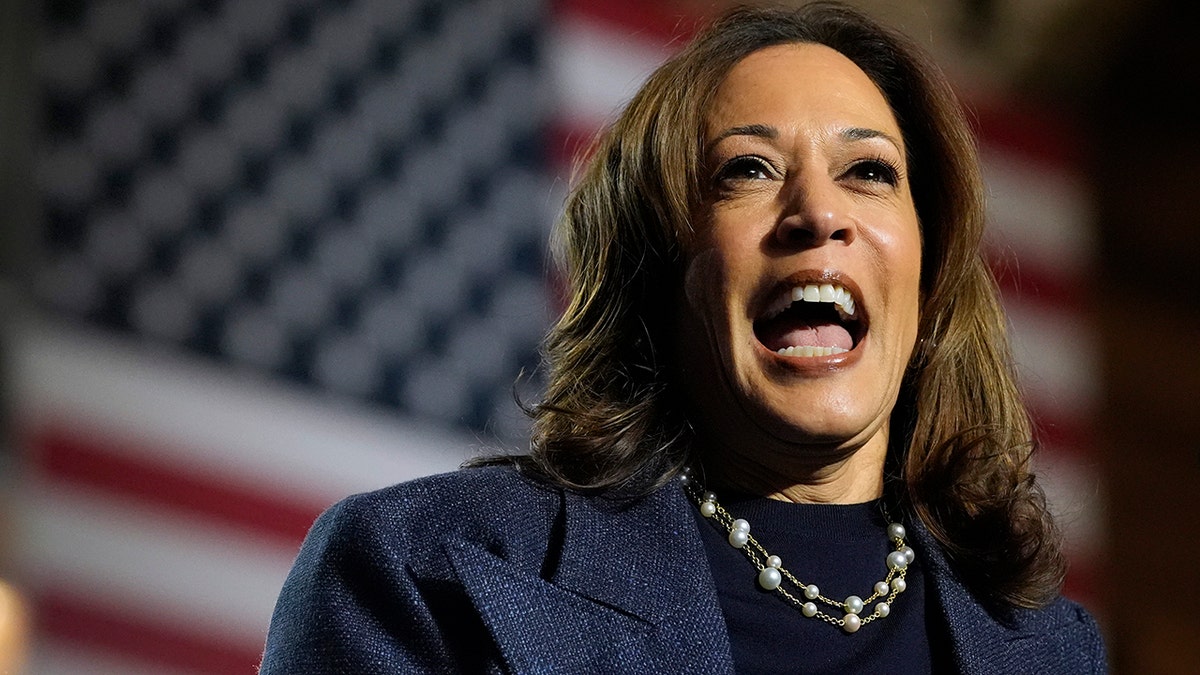 Vice President Kamala Harris laughing