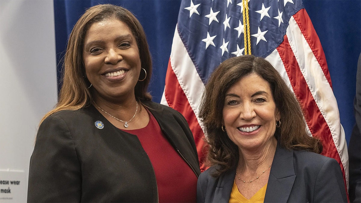 New York's Kathy Hochul and Letitia James