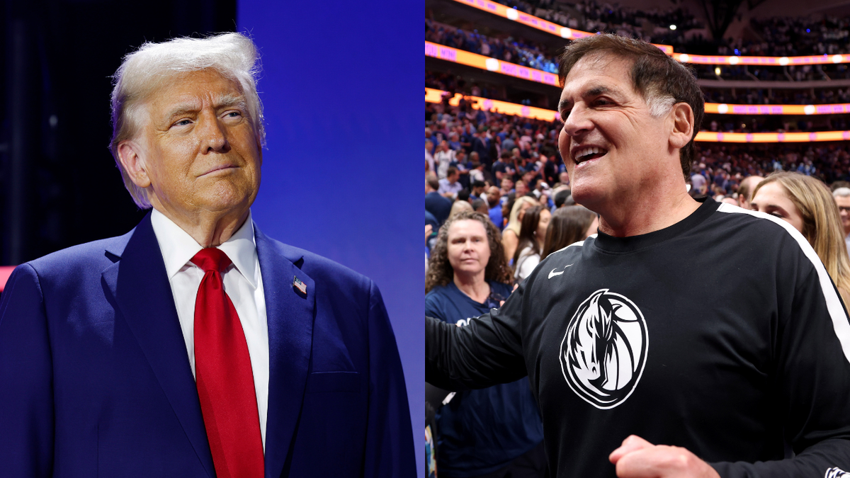 President Donald Trump (Left) and Mark Cuban (Right) 