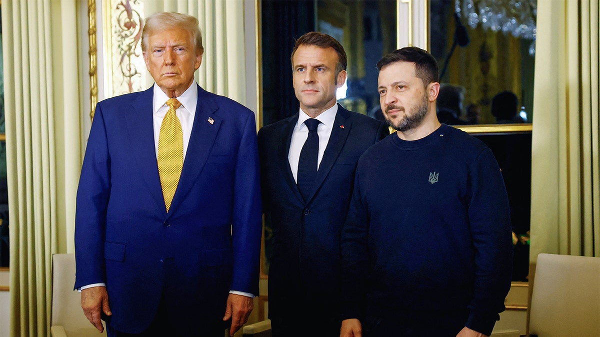 Trump, Macron, Zelensky