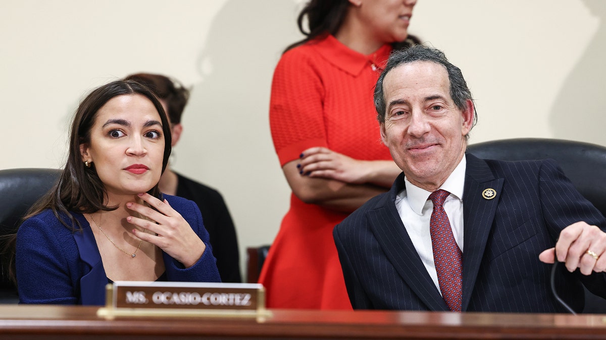 Rep. Alexandria Ocasio-Cortez, D-N.Y., and Ranking Member Rep. Jamie Raskin, D-Md.