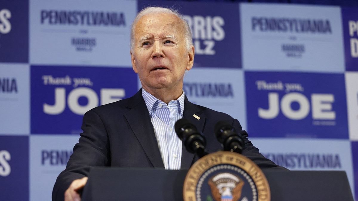 Biden in Scranton closeup shot