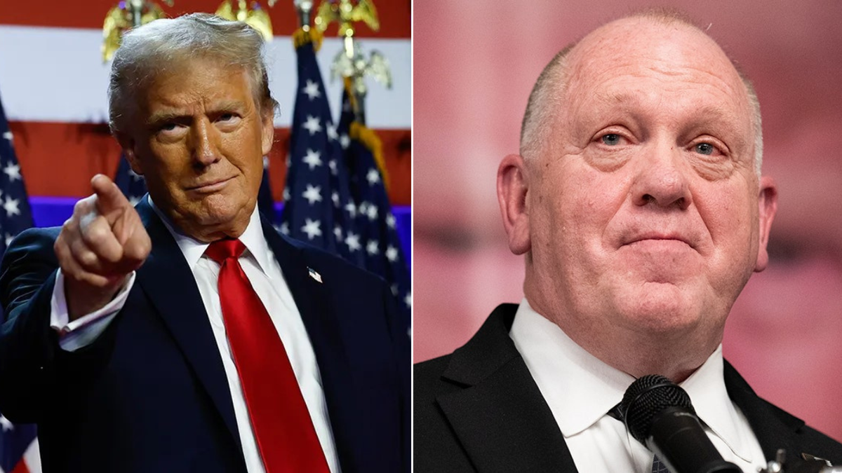 President Elect Donald Trump, left, and his incoming "border czar" Tom Homan, right.