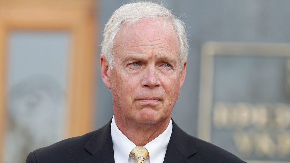 Sen. Ron Johnson, Wisconsin Republican, in closeup shot