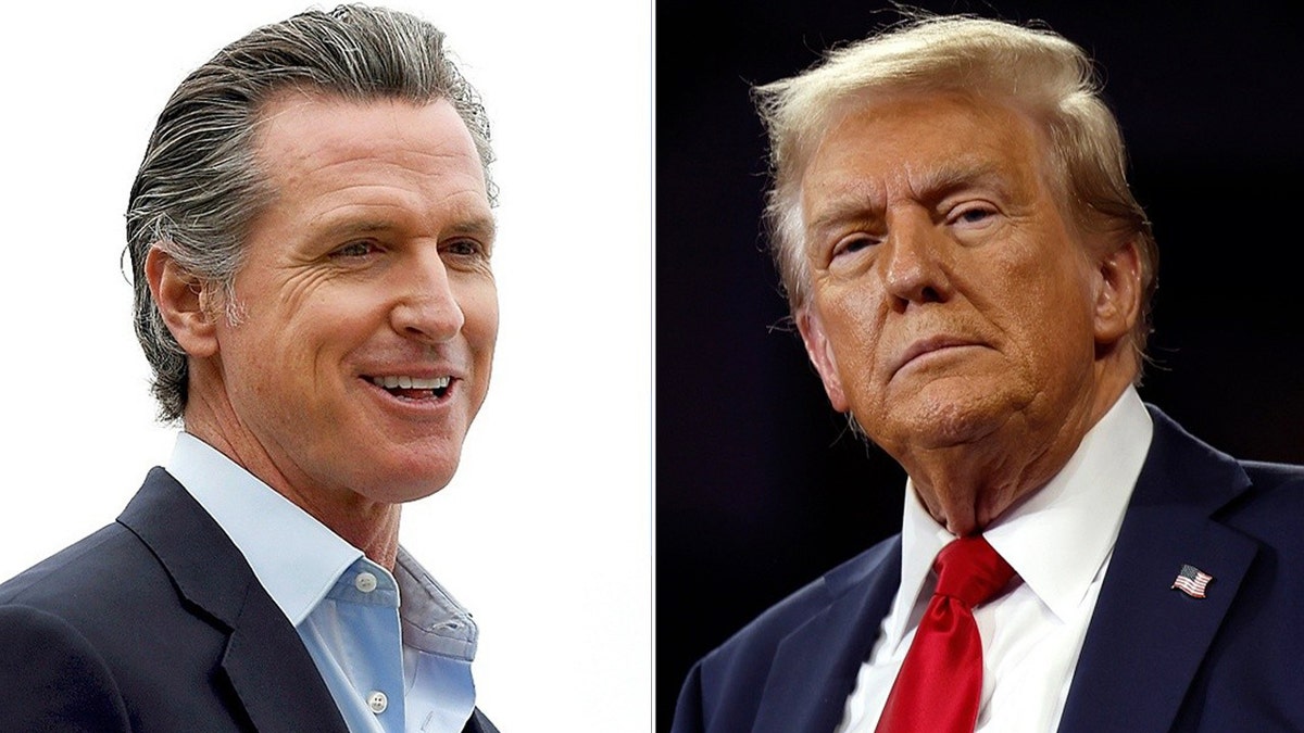 Gavin Newsom and Donald Trump