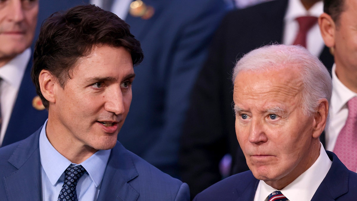 Canadian Prime Minister Justin Trudeau with President Joe Biden