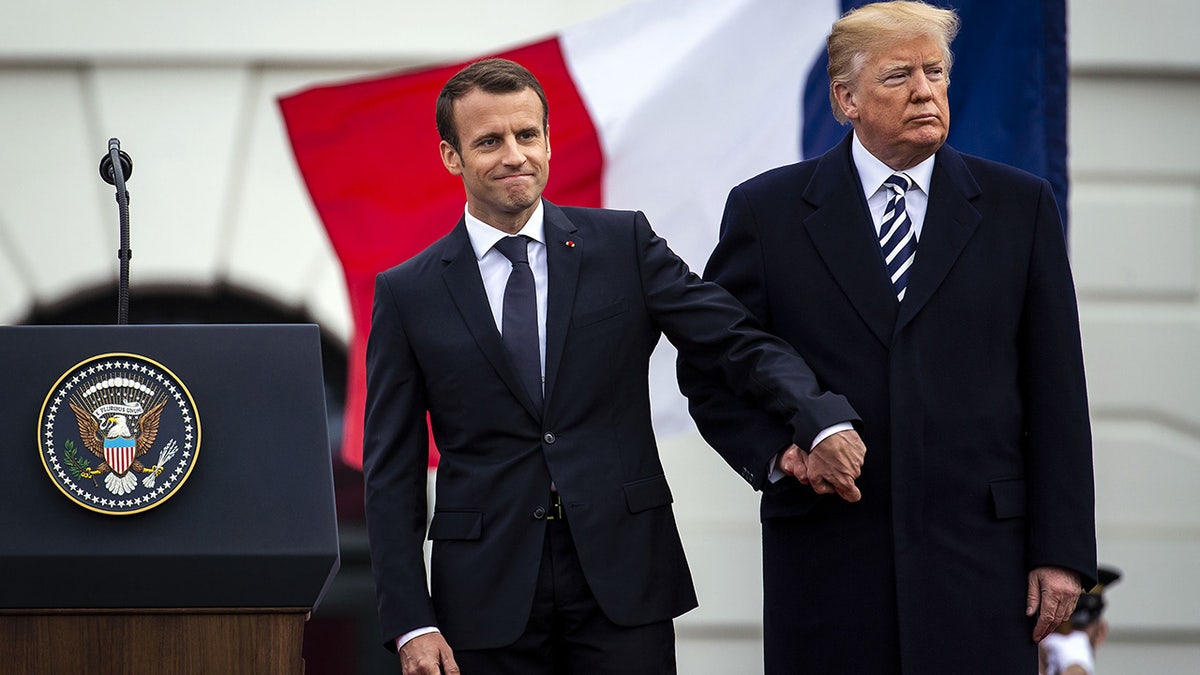 Trump and French President Emmanuel Macron