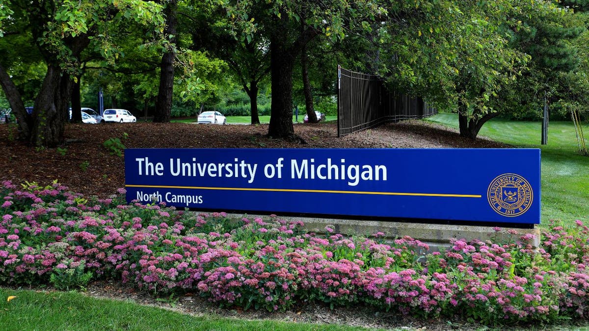 The University of Michigan North Campus signage