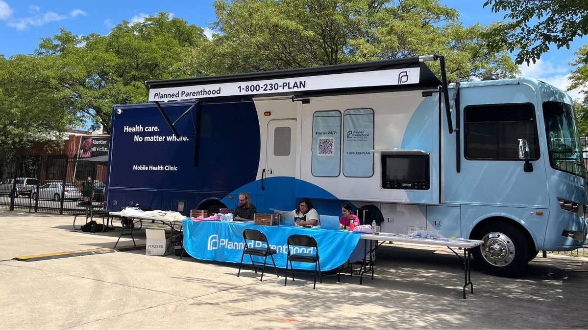 Planned Parenthood van at DNC in Chicago