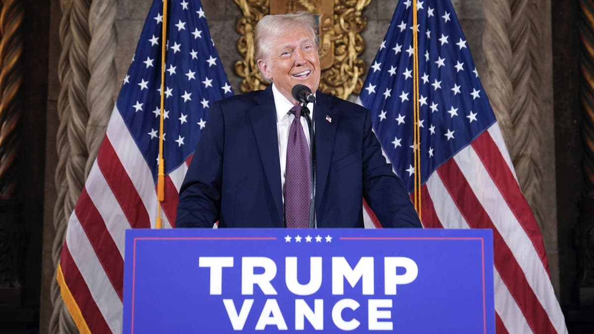 President-elect Donald Trump speaks during a news conference at Mar-a-Lago on Tuesday, Jan. 7, 2025, in Palm Beach.