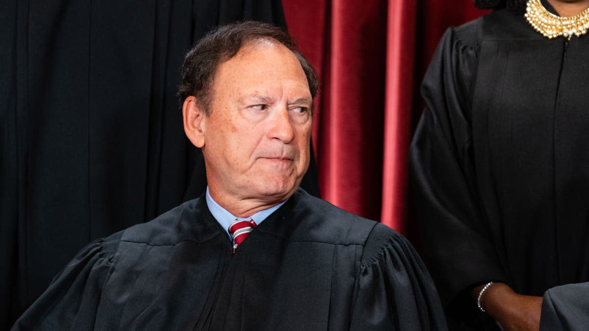 Alito closeup shot in judicial robes. 