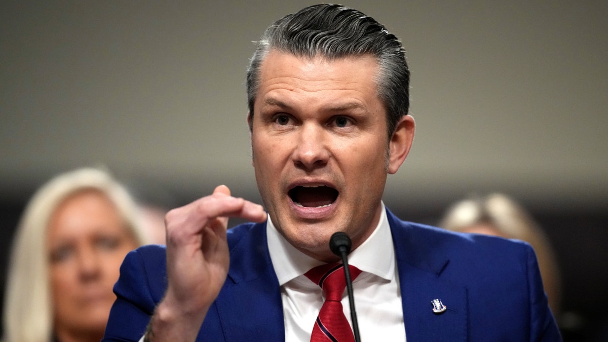 Pete Hegseth at confirmation hearing