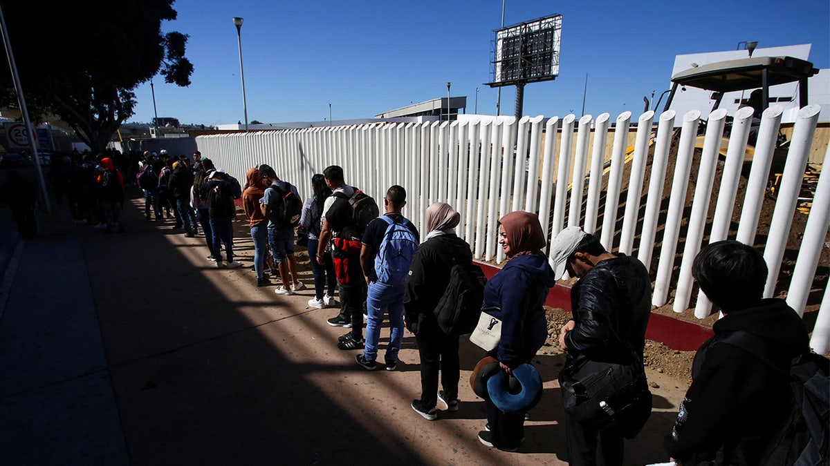 Migrants at port of entry