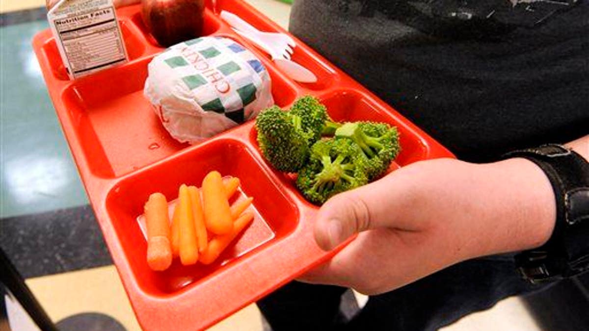 A student grabs lunch