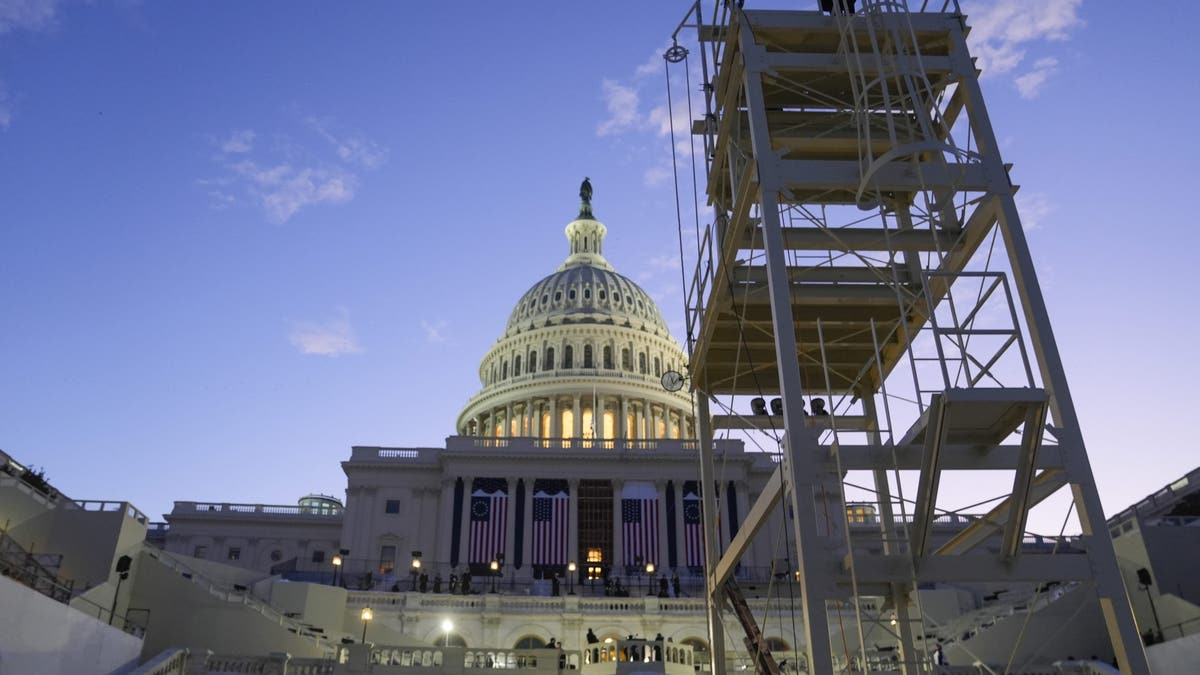 US Capitol preps for inauguration