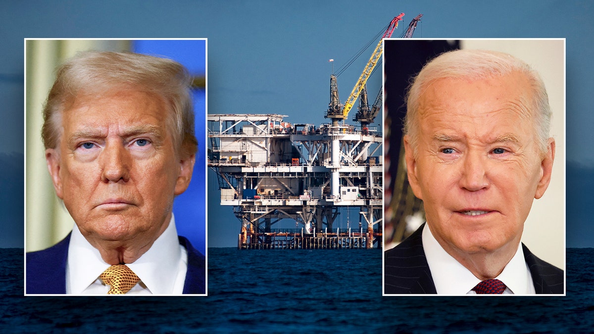 Trump Biden oil rig