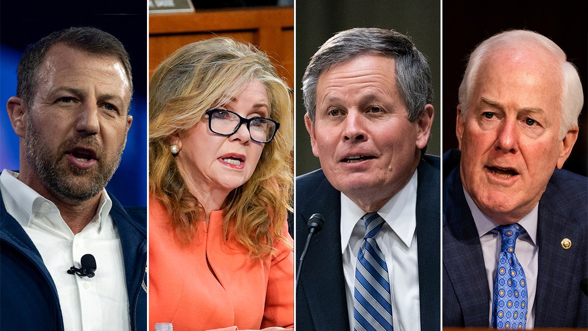 Markwayne Mullin, Marsha Blackburn, Steve Daines, John Cornyn