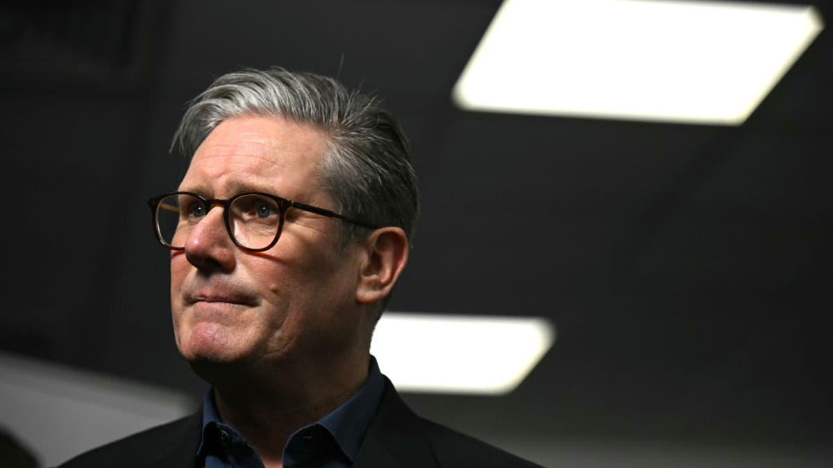 FEBRUARY 6: Prime Minister Keir Starmer gives an interview during a visit to Springfields (Preston Lab), National Nuclear Laboratory facility on February 6, 2025, in Preston, England. 