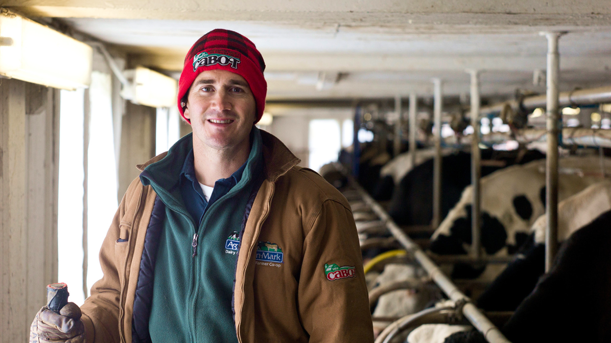 Blake Gendebien in dairy farmer