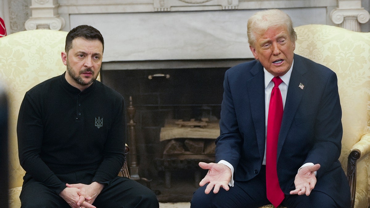 Zelenskyy and Trump in the Oval Office