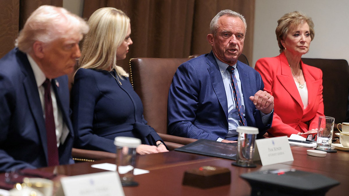 President Donald Trump holds Cabinet meeting