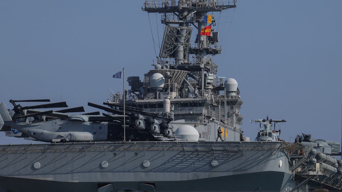 USS Wasp in closeup shot