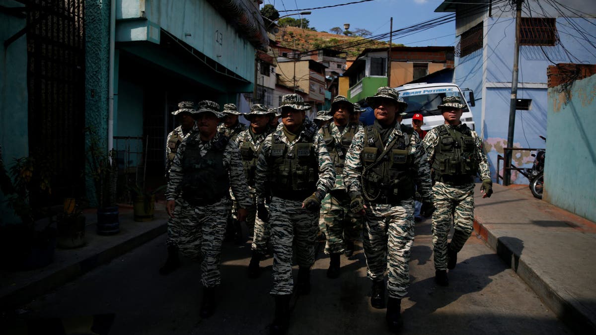 Military patrols streets during exercise in Venezuela