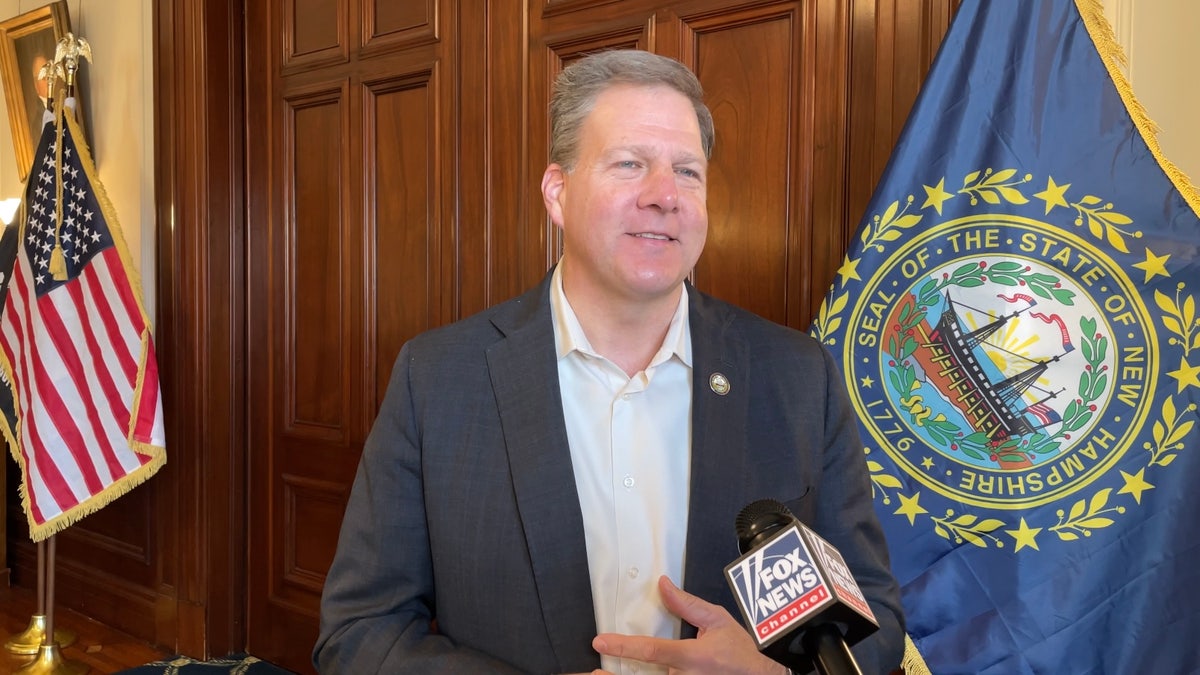 Republican Gov. Chris Sununu of New Hampshire is interviewed by Fox News Digital on his final full day in office on Jan. 8, 2025, at the State House in Concord.