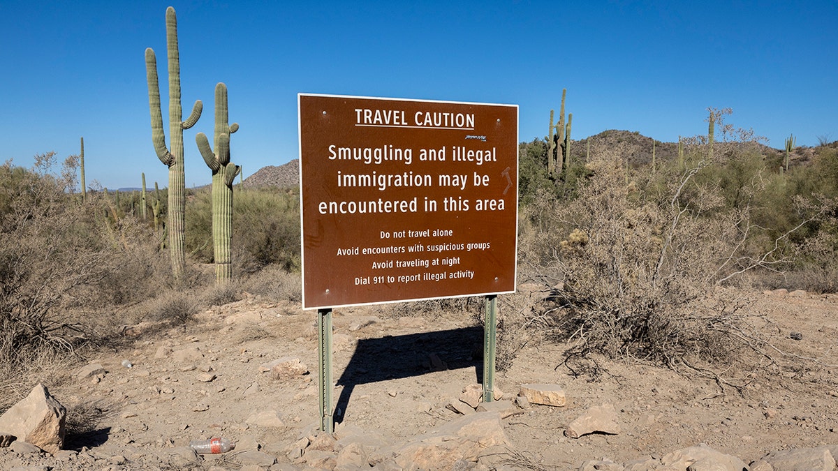 Illegal Immigration warning sign