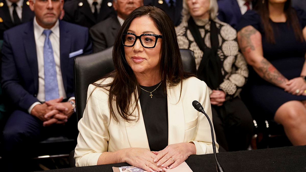 Former Representative Lori Chavez-DeRemer, U.S. Labor secretary nominee for President Donald Trump, looks on during a Senate Health, Education, Labor, and Pensions Committee confirmation hearing in Washington, D.C., on Wednesday, Feb. 19, 2025.