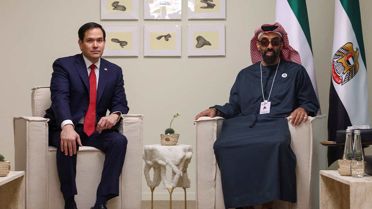 Secretary of State Marco Rubio and Sheikh Tahnoon bin Zayed Al Nahyan