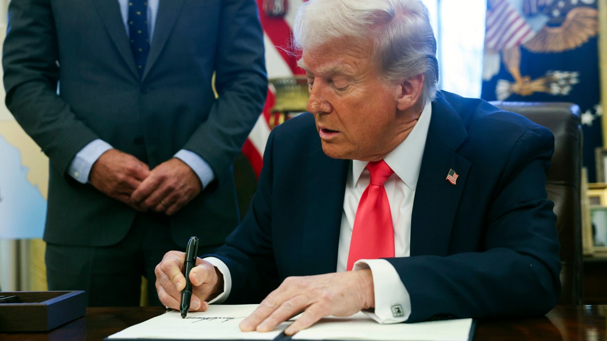 Trump signs executive order in the White House