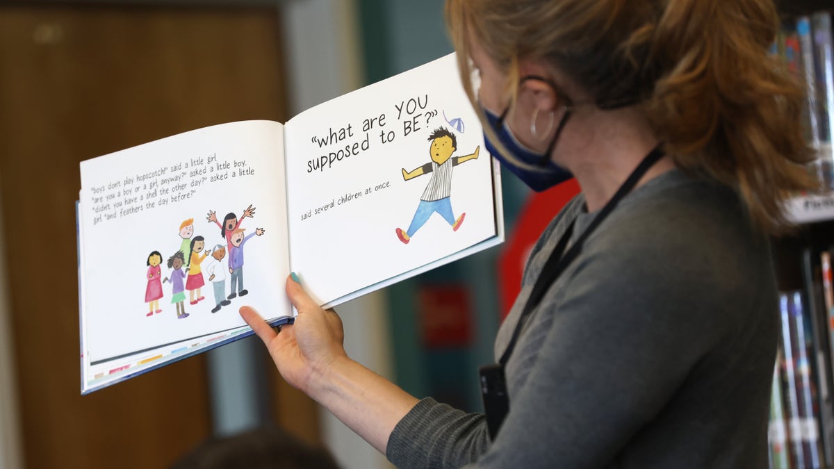 California teacher in classroom