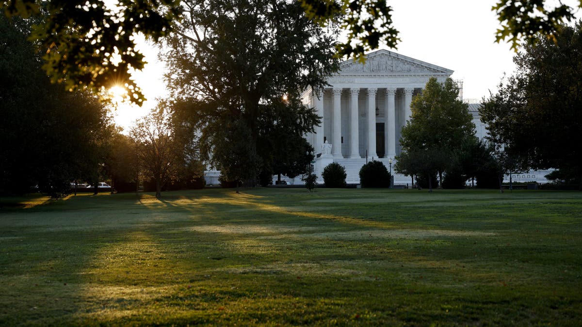 A view of the U.S. Supreme Court Building. (Photo by Anna Moneymaker/Getty Images)