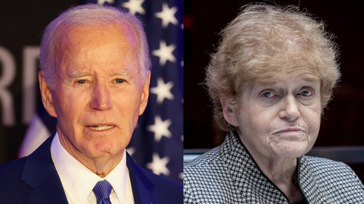 Left: Former President Joe Biden in April 2025; Right: Deborah Lipstadt in 2022