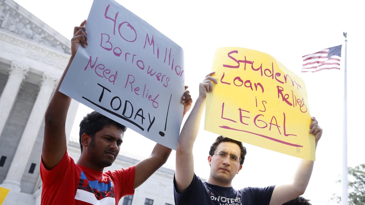 Student loan debt protest