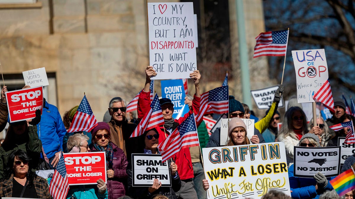 Protesters outside North Carolina capitol