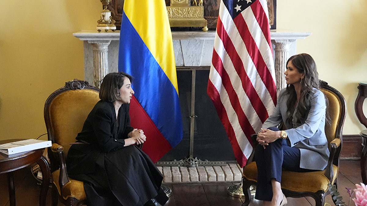 Kristi Noem meets with Colombia foreign minister Laura Sarabia in Bogota