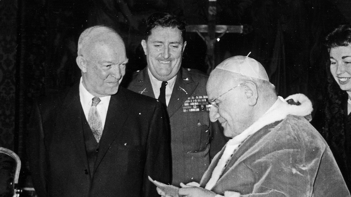 Pope and Eisenhower