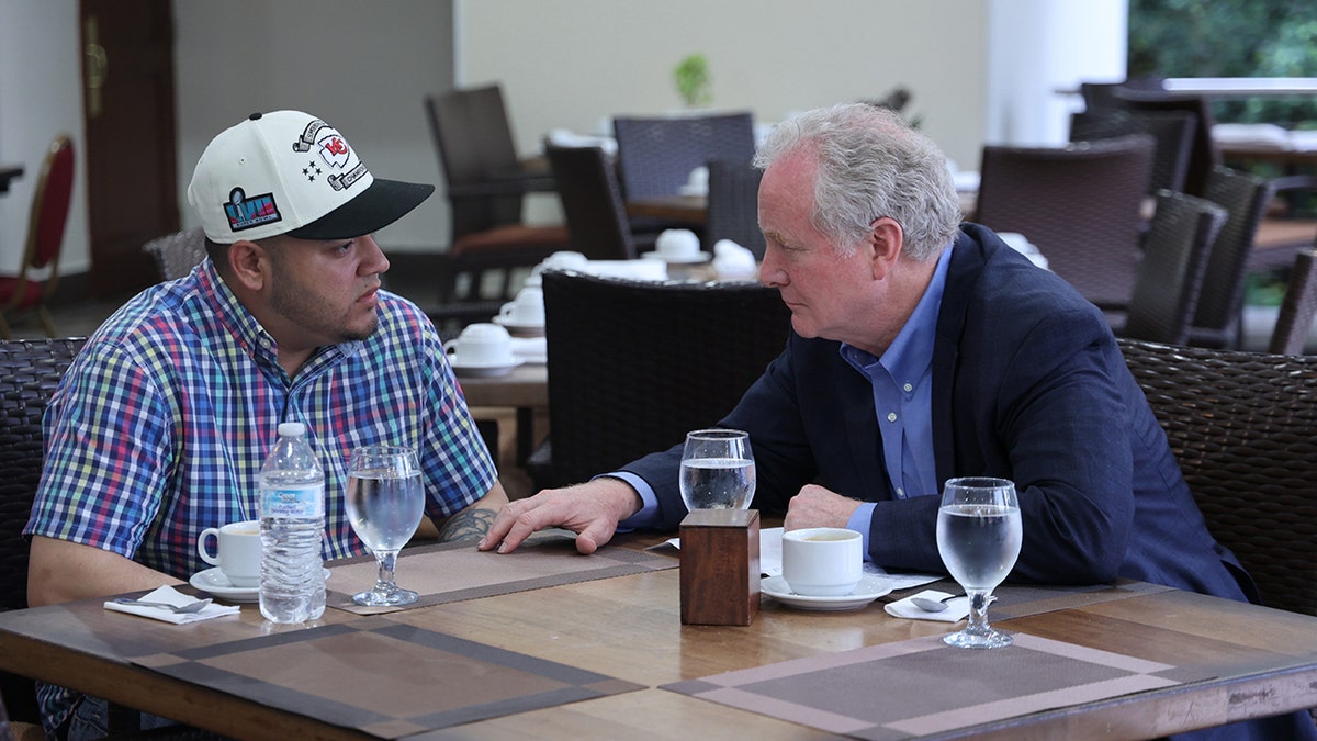 Sen. Van Hollen and Kilmar Abrego Garcia in El Salvador