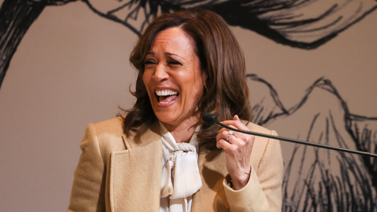 Kamala Harris laughs