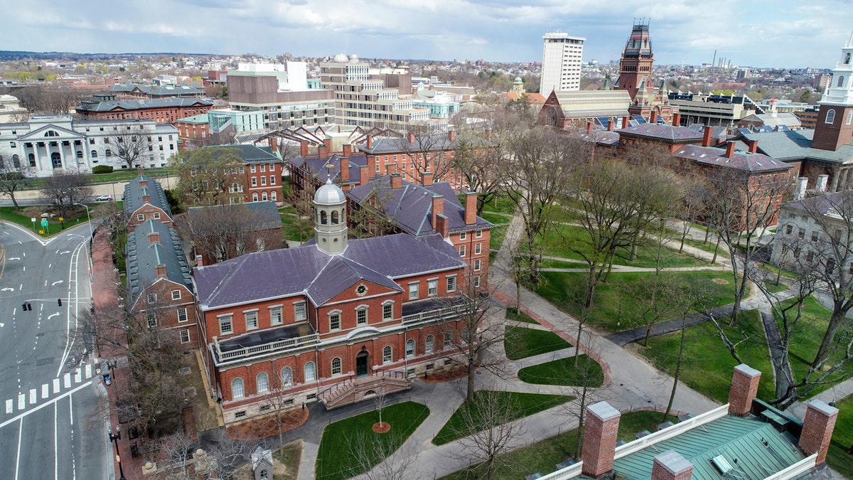 A campus building at Harvard University. 