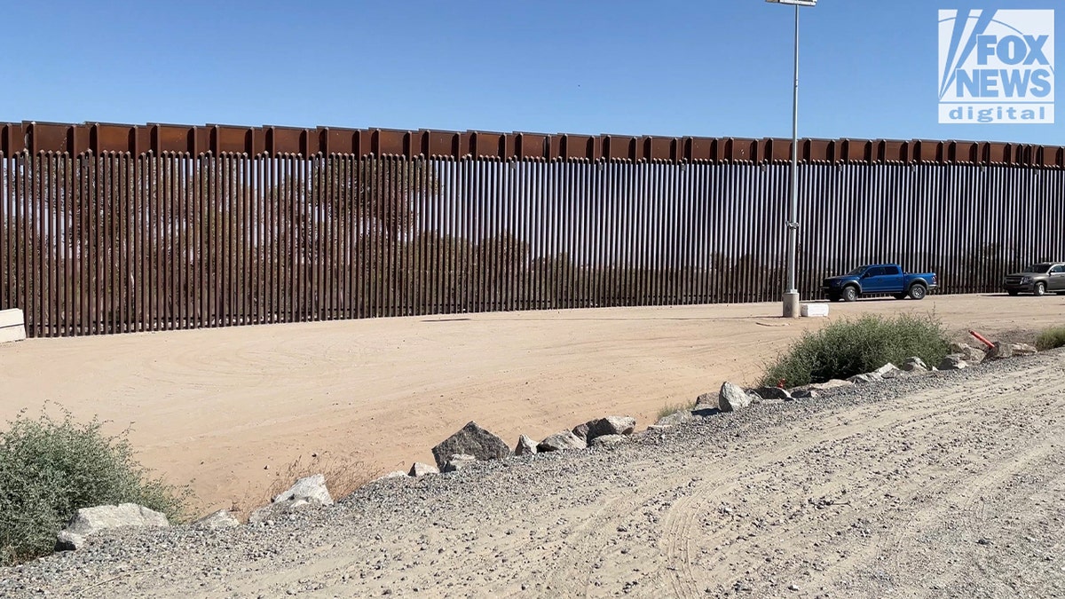Border wall in Yuma, Arizona