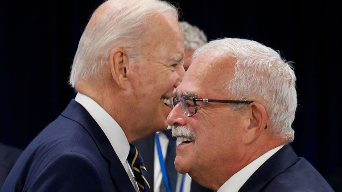 Joe Biden and Gerry Connolly