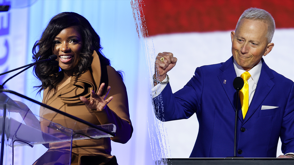 Jasmine Crockett and Jeff Van Drew 